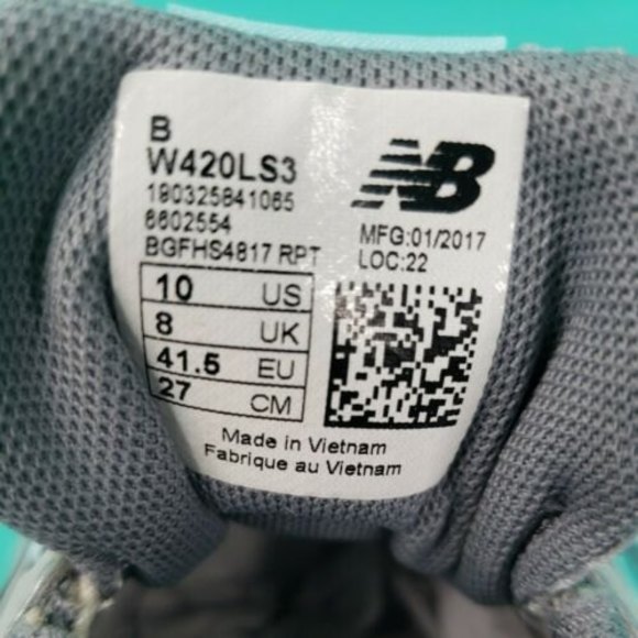 New Balance 420 V3 Women's Running Shoes Size 10 W420LS3 Grey Teal - Picture 6 of 10